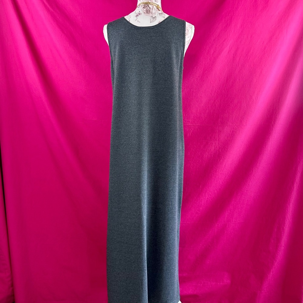 2 Piece Set Graphic Maxi Long Dress Cardigan Gray Fashion Artsy Novelty S Cite - Picture 12 of 17